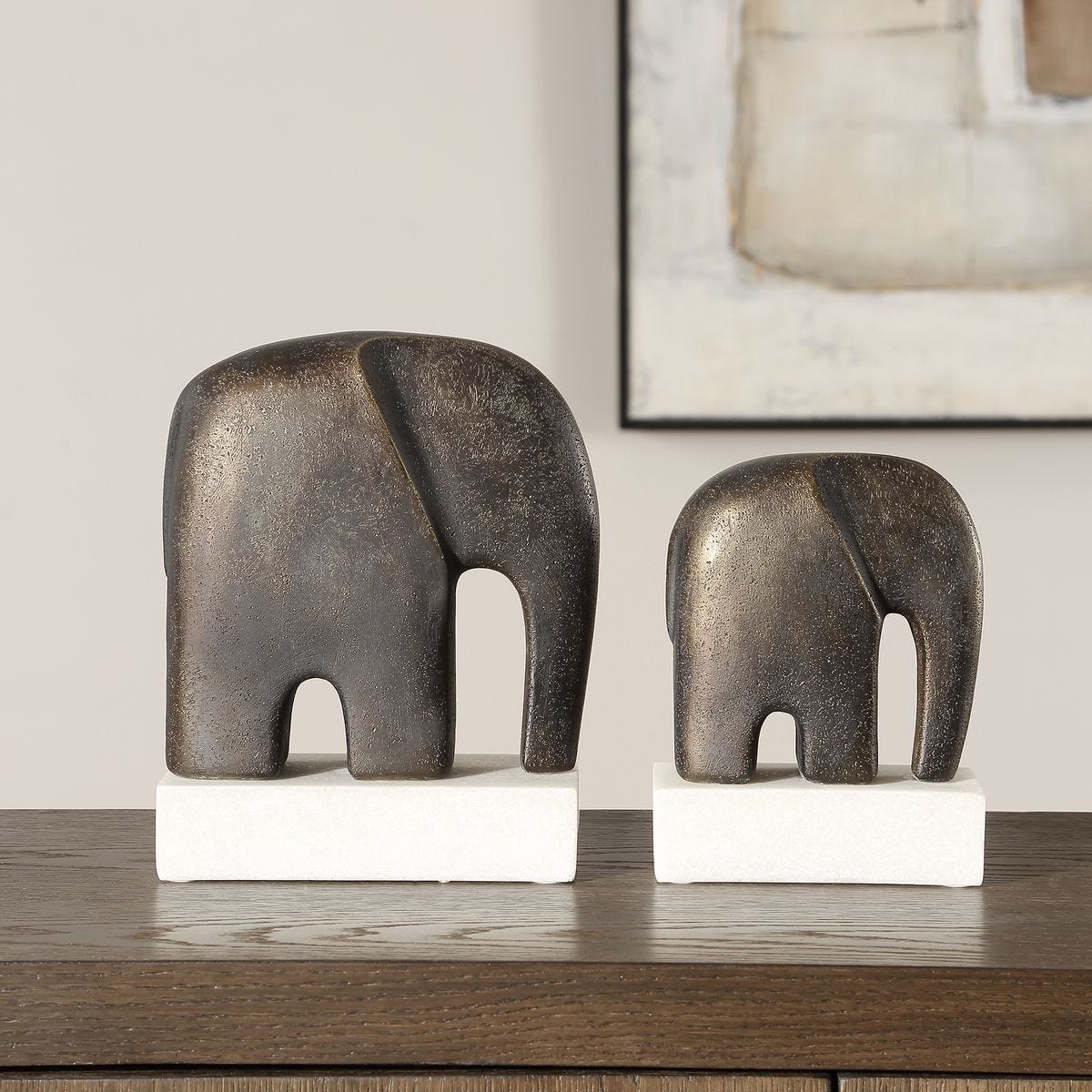 Timeless Tusk Sculptures, S/2 - stylish home accessories to complete your decor | Image 3 | InSTYLE Home & Rugs