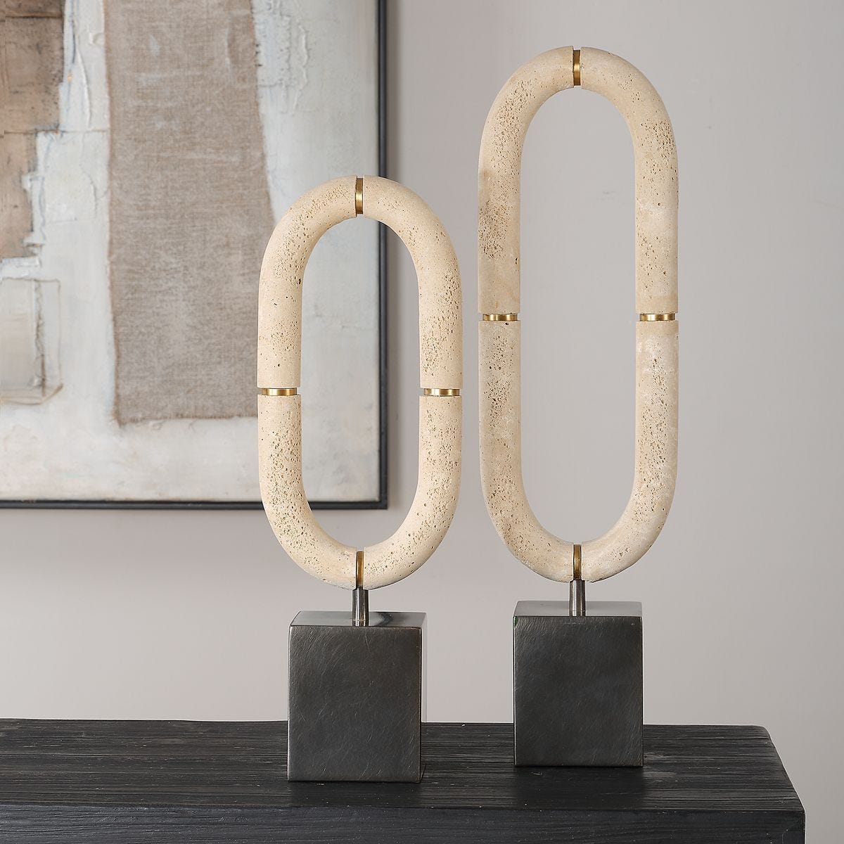 Oval Fusion, Sculptures, S/2 - stylish home accessories to complete your decor | Image 1 | InSTYLE Home & Rugs