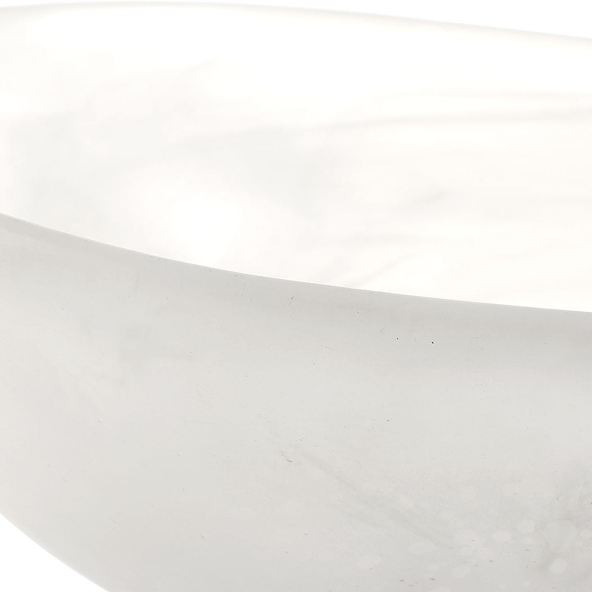Marchena Bowl, White - modern decorative bowl for displaying fruit or decorative items | Image 6 | InSTYLE Home & Rugs