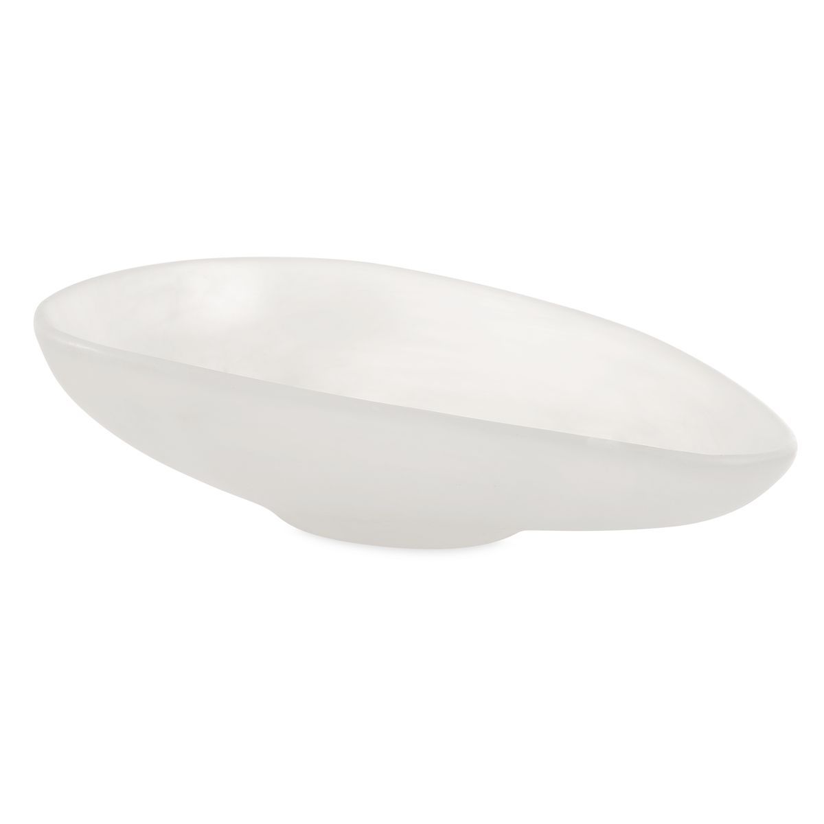 Marchena Bowl, White - modern decorative bowl for displaying fruit or decorative items | Image 2 | InSTYLE Home & Rugs