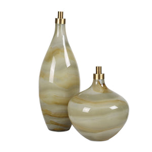 Cascade Bottles, S/2 - stylish home accessories to complete your decor | Image 2 | InSTYLE Home & Rugs