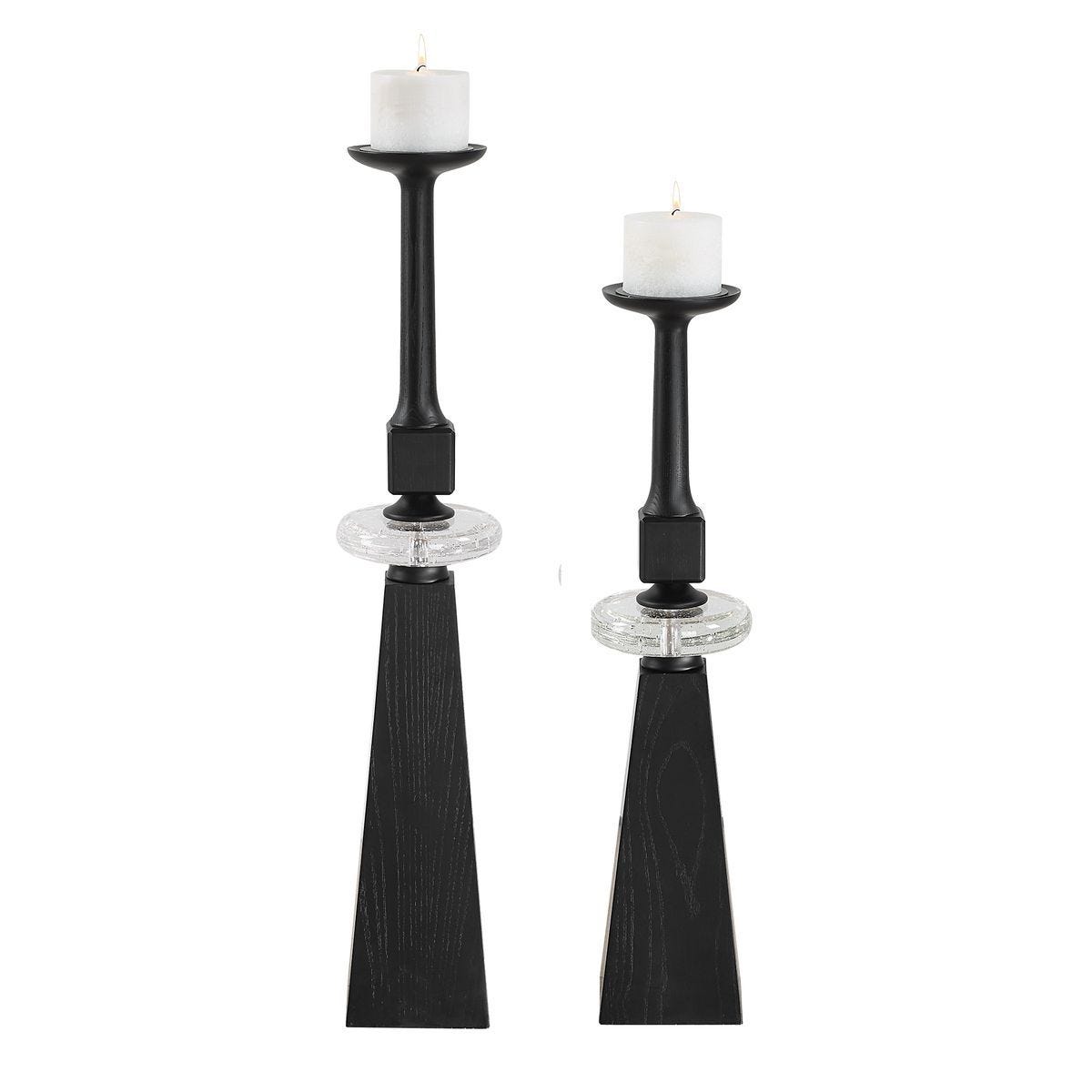 Ebon Glow, Candleholders, S/2 - decor accents and accessories for every room | Image 4 | InSTYLE Home & Rugs