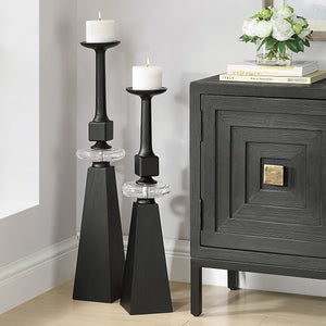 Ebon Glow, Candleholders, S/2 - decor accents and accessories for every room | Image 3 | InSTYLE Home & Rugs