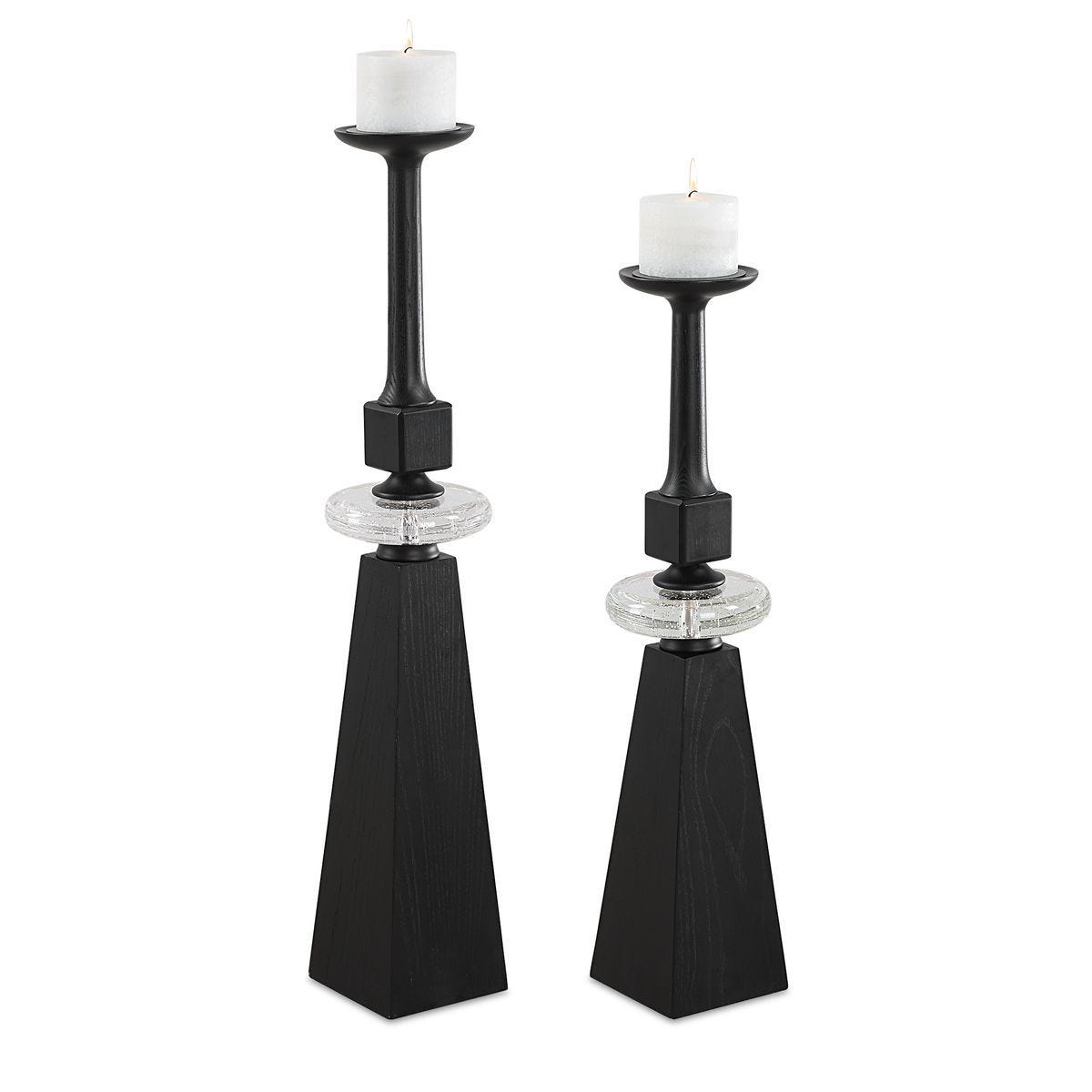 Ebon Glow, Candleholders, S/2 - decor accents and accessories for every room | Image 2 | InSTYLE Home & Rugs