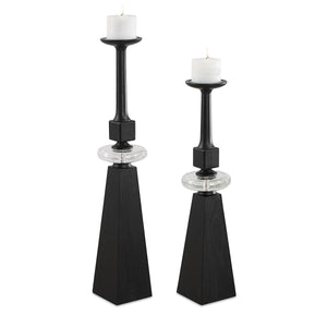 Ebon Glow, Candleholders, S/2 - decor accents and accessories for every room | Image 2 | InSTYLE Home & Rugs