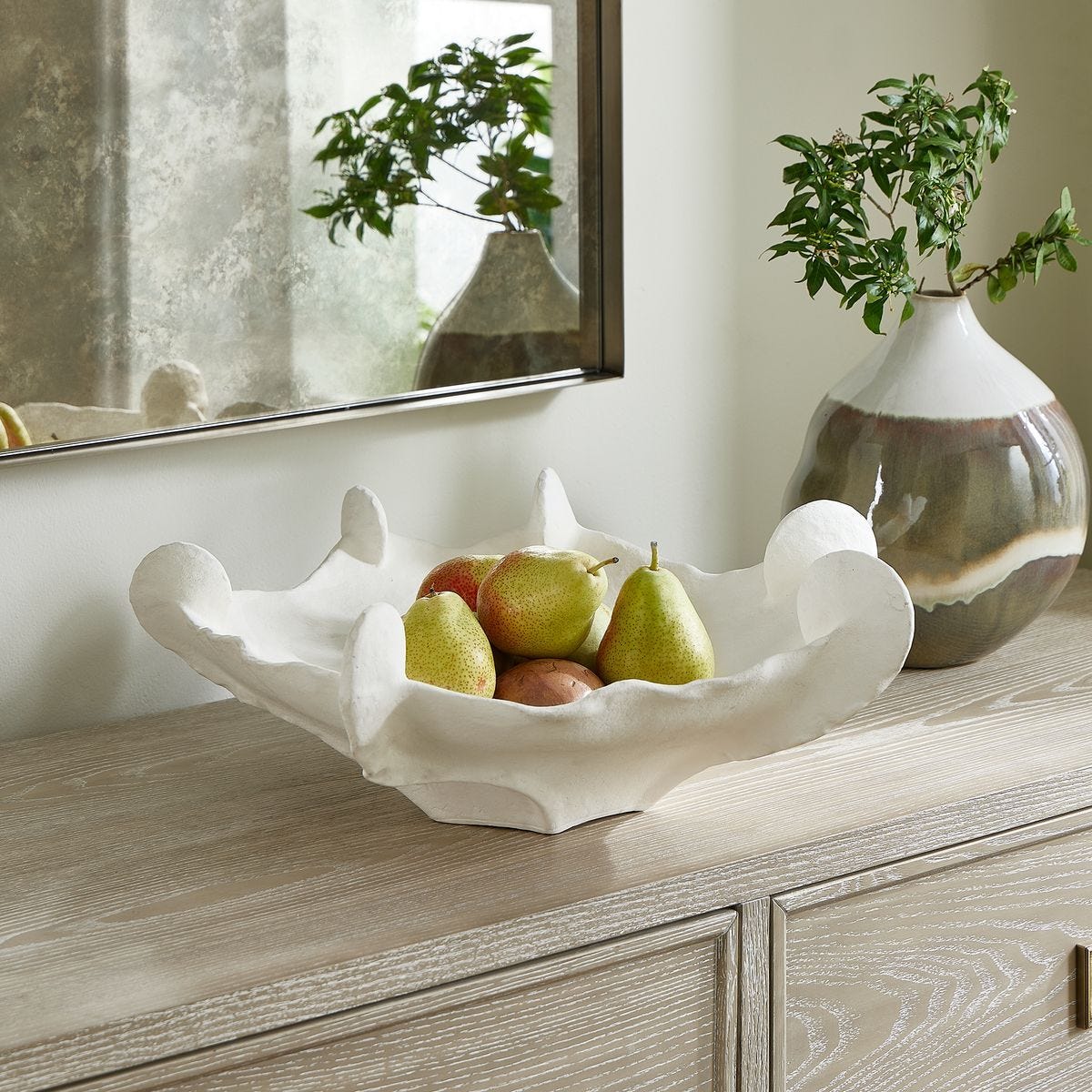 Coral Mirage Indoor-Outdoor Bowl - elegant decorative bowl for a unique centerpiece in any room | Image 1 | InSTYLE Home & Rugs