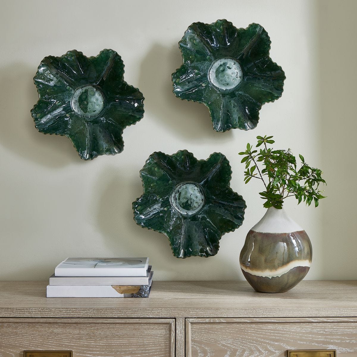 Verdant Bloom Indoor-Outdoor Bowl - elegant decorative bowl for a unique centerpiece in any room | Image 5 | InSTYLE Home & Rugs