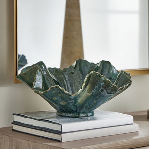 Verdant Bloom Indoor-Outdoor Bowl - elegant decorative bowl for a unique centerpiece in any room | Image 3 | InSTYLE Home & Rugs