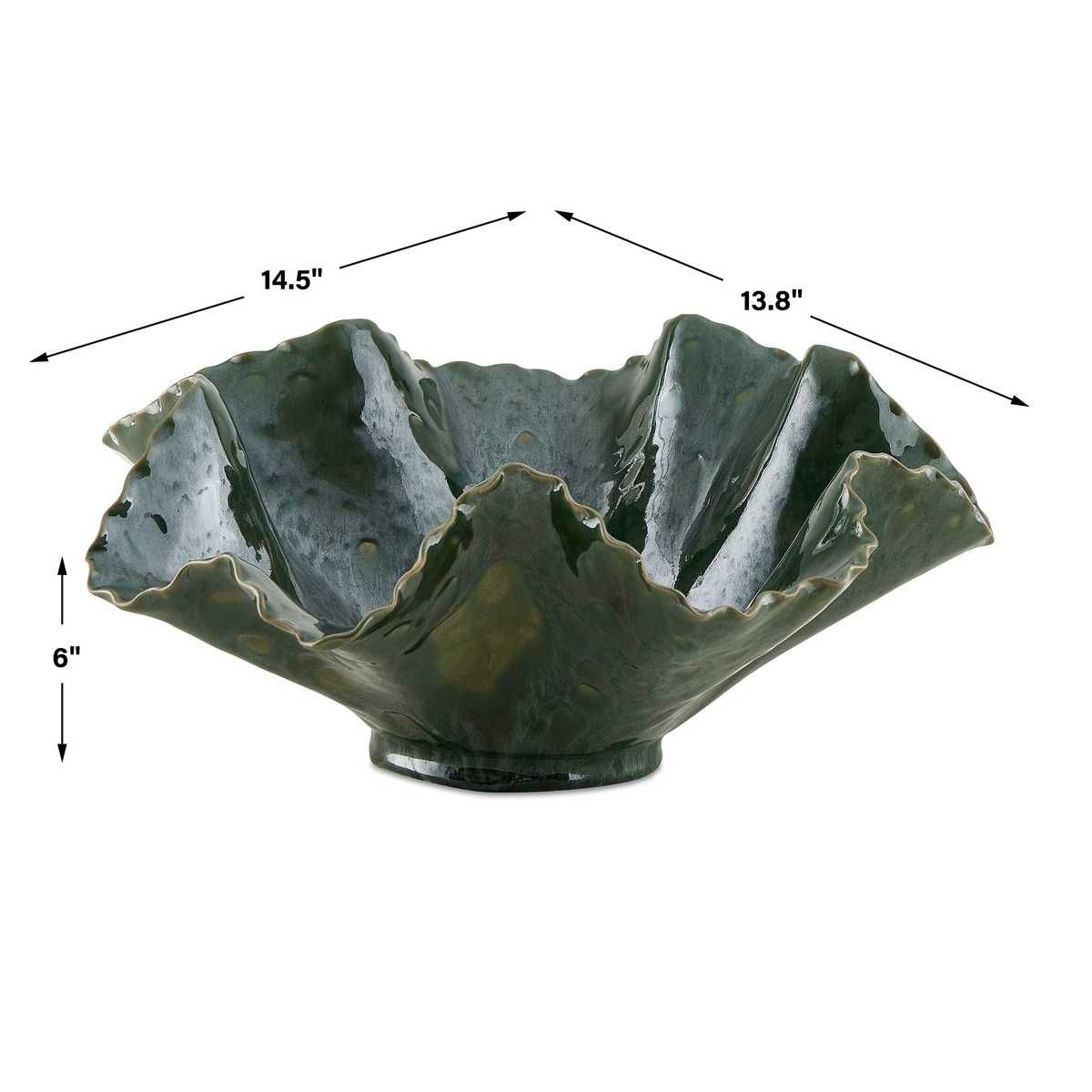 Verdant Bloom Indoor-Outdoor Bowl - elegant decorative bowl for a unique centerpiece in any room | Image 10 | InSTYLE Home & Rugs