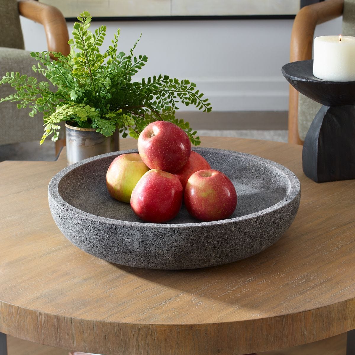 Ashen Earth Indoor-Outdoor Bowl - stylish decorative bowl to enhance your home decor | Image 1 | InSTYLE Home & Rugs