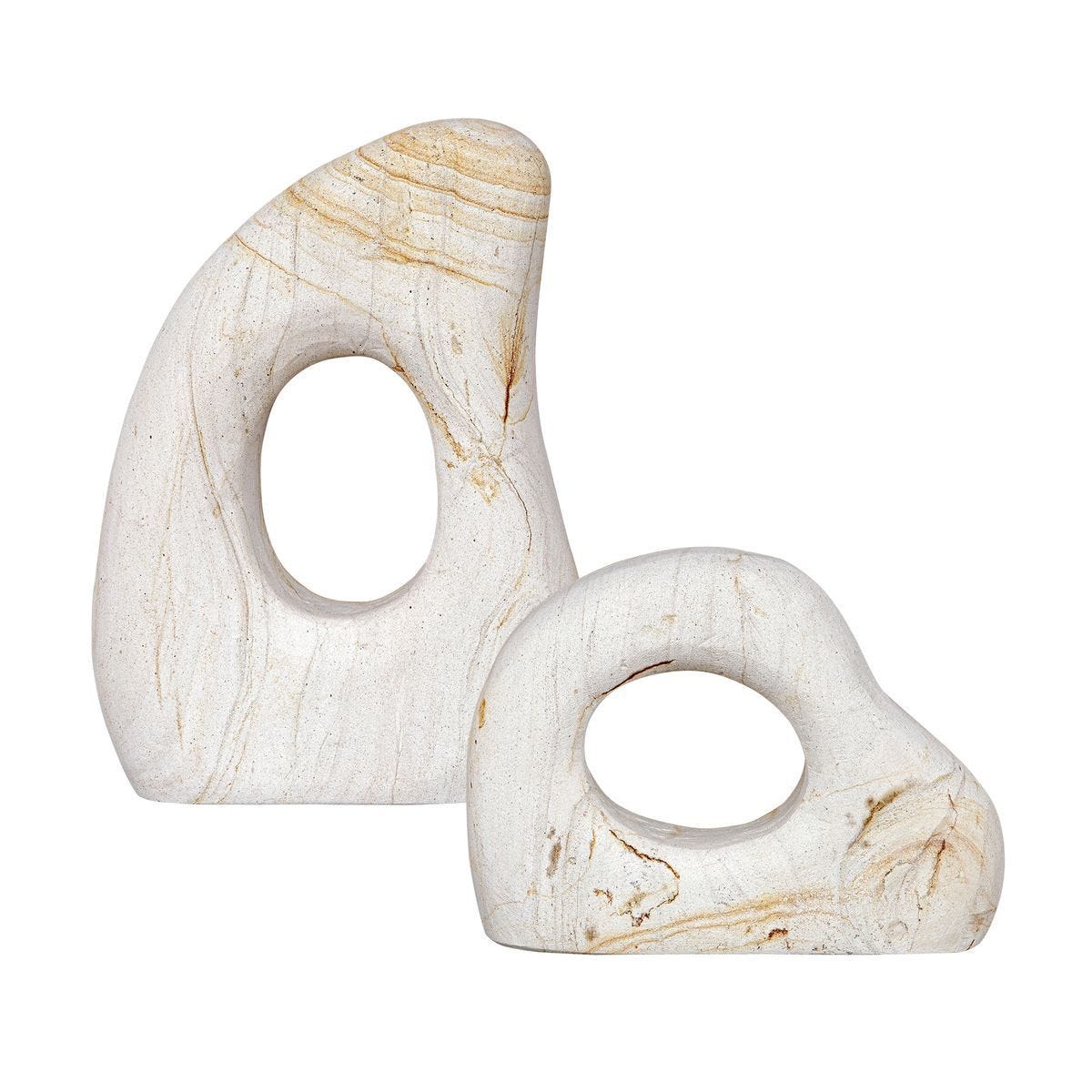 Stone Flow Indoor-Outdoor Sculptures, S/2 - modern accessories for a personalized living space | Image 6 | InSTYLE Home & Rugs