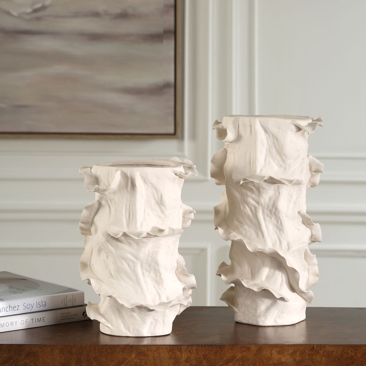 Ripple Crest Vases, S/2 - decor accents and accessories for every room | Image 3 | InSTYLE Home & Rugs