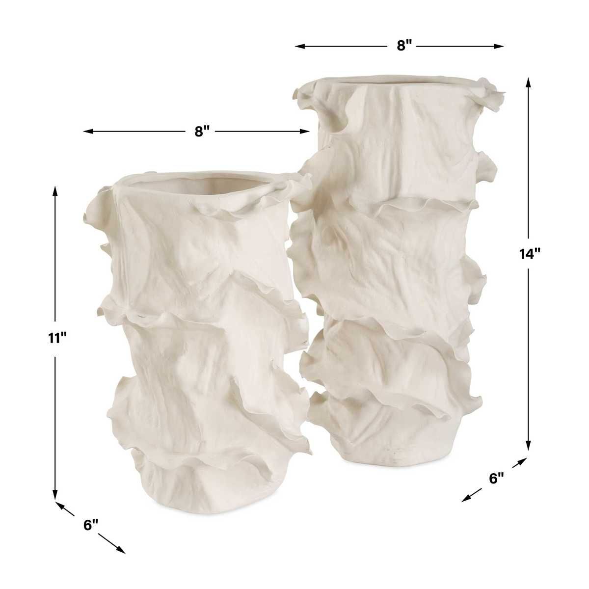 Ripple Crest Vases, S/2 - decor accents and accessories for every room | Image 5 | InSTYLE Home & Rugs