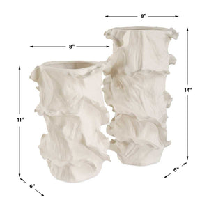 Ripple Crest Vases, S/2 - decor accents and accessories for every room | Image 5 | InSTYLE Home & Rugs