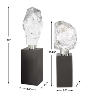 Crystal Peak Sculptures, S/2 - stylish home accessories to complete your decor | Image 5 | InSTYLE Home & Rugs