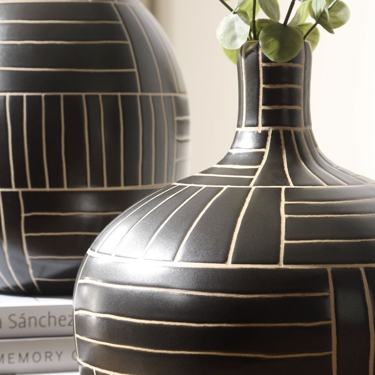 Graphite Stride Vases, S/2 - decor accents and accessories for every room | Image 5 | InSTYLE Home & Rugs