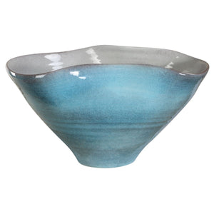 Blue Crest Bowl - elegant decorative bowl for a unique centerpiece in any room | Image 4 | InSTYLE Home & Rugs