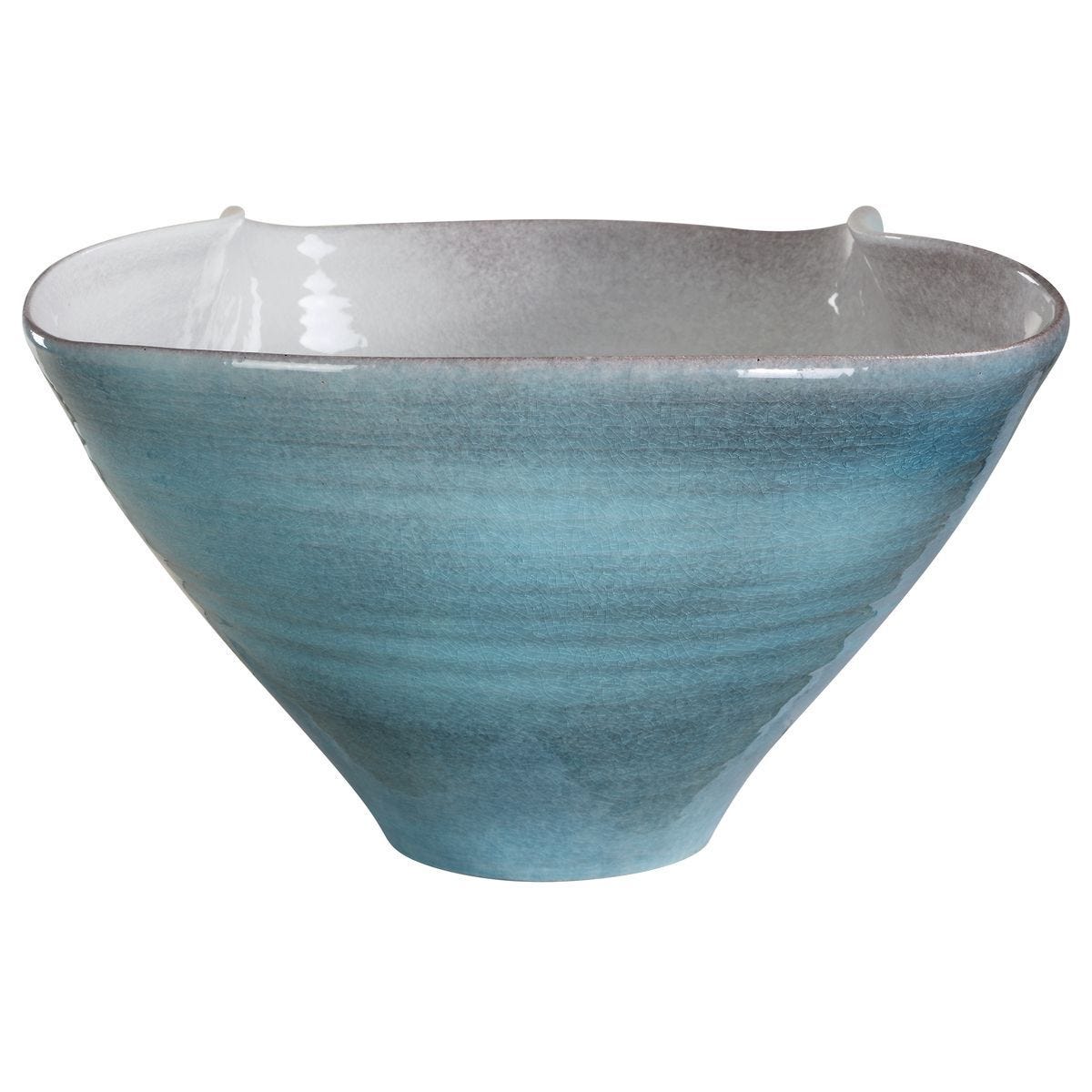 Blue Crest Bowl - elegant decorative bowl for a unique centerpiece in any room | Image 6 | InSTYLE Home & Rugs