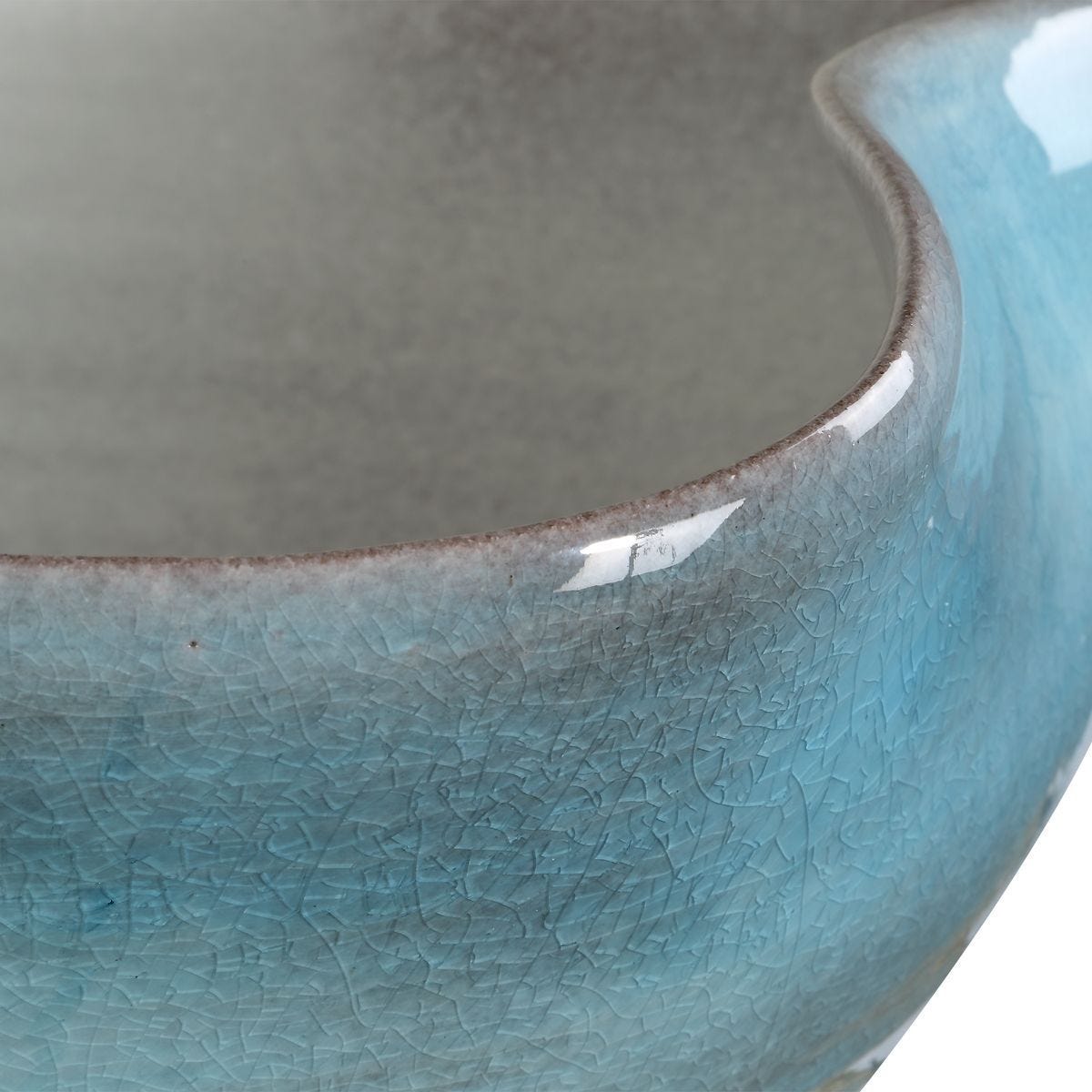 Blue Crest Bowl - elegant decorative bowl for a unique centerpiece in any room | Image 7 | InSTYLE Home & Rugs