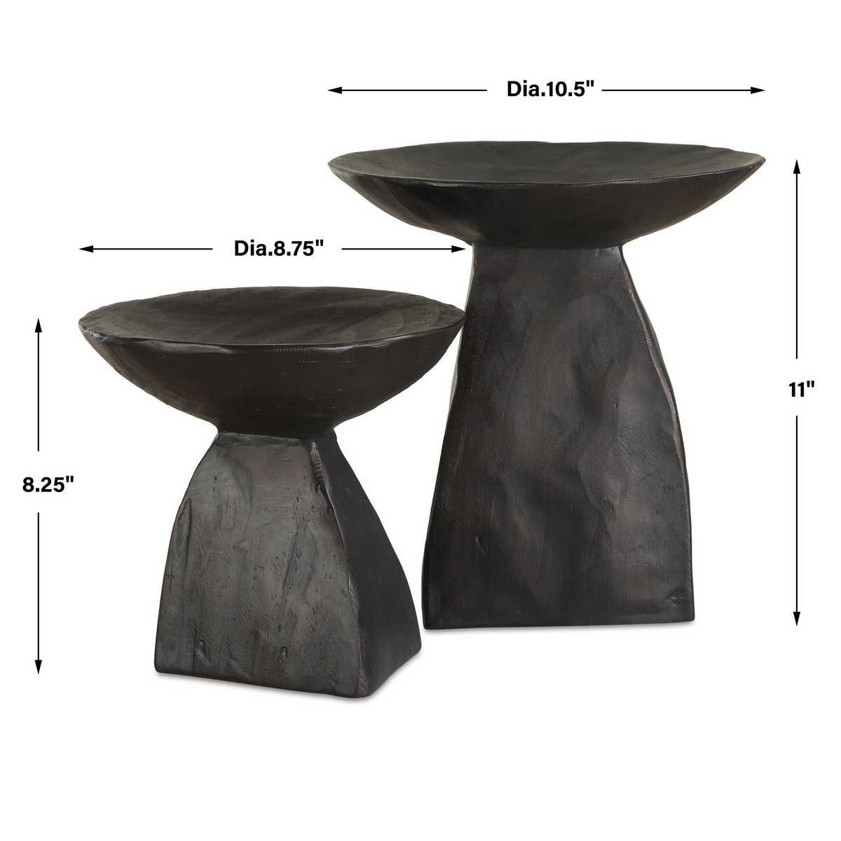 Shadow Pedestal Bowls, S/2 - decor accents and accessories for every room | Image 6 | InSTYLE Home & Rugs