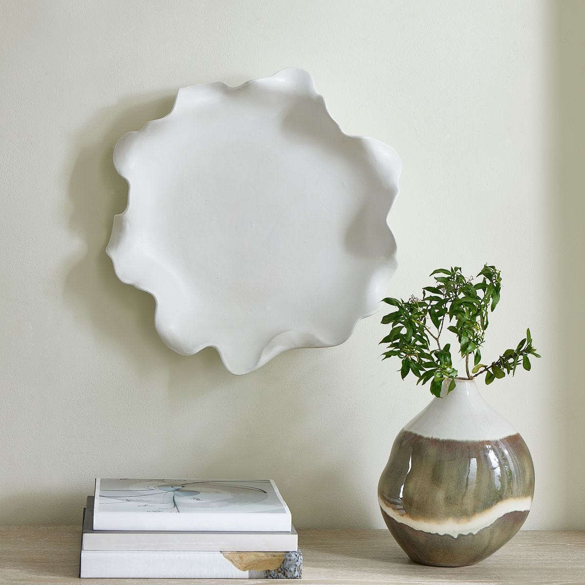 Wave Crest Indoor-Outdoor Bowl - elegant decorative bowl for a unique centerpiece in any room | Image 4 | InSTYLE Home & Rugs