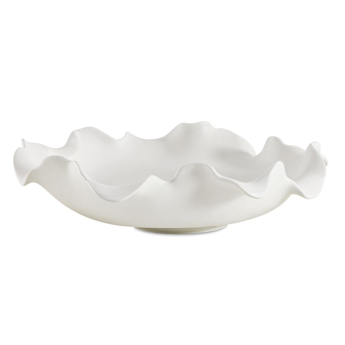 Wave Crest Indoor-Outdoor Bowl - elegant decorative bowl for a unique centerpiece in any room | Image 2 | InSTYLE Home & Rugs