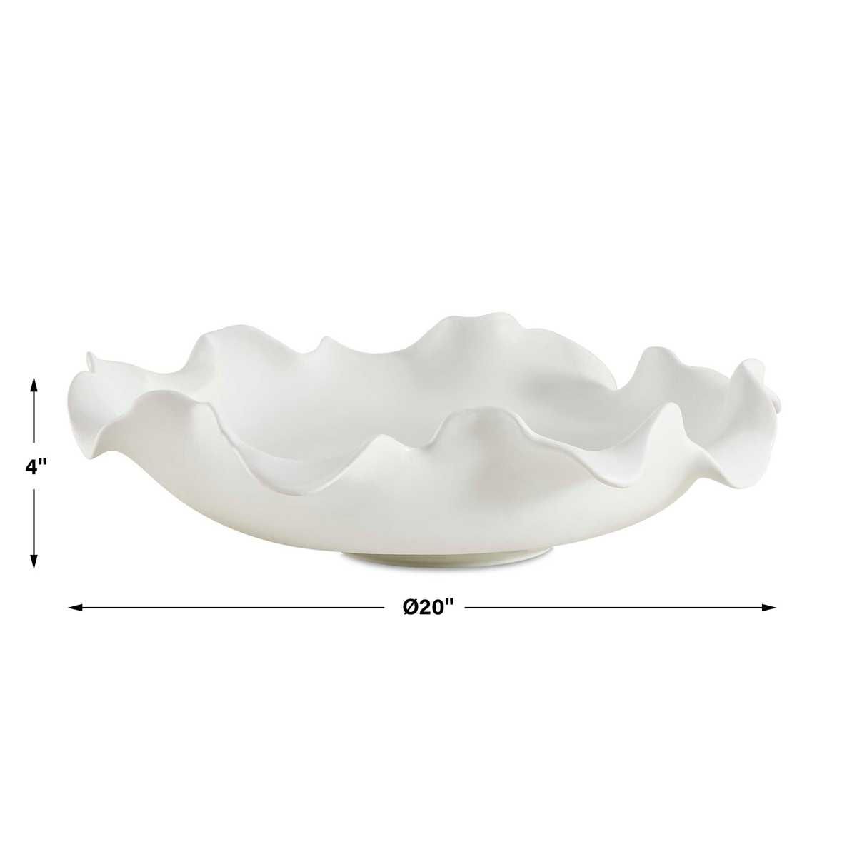 Wave Crest Indoor-Outdoor Bowl - elegant decorative bowl for a unique centerpiece in any room | Image 8 | InSTYLE Home & Rugs