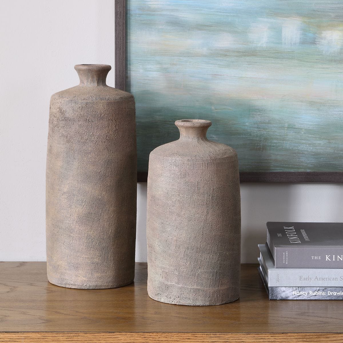 Terrene Vases, S/2 - stylish home accessories to complete your decor | Image 3 | InSTYLE Home & Rugs