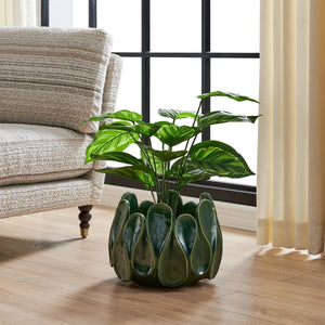 Petal Pinch Indoor-Outdoor Bowl - stylish decorative bowl to enhance your home decor | Image 1 | InSTYLE Home & Rugs