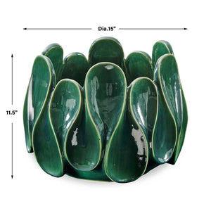 Petal Pinch Indoor-Outdoor Bowl - stylish decorative bowl to enhance your home decor | Image 7 | InSTYLE Home & Rugs