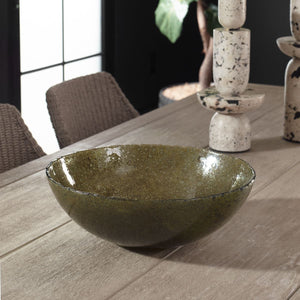 Veridian Shimmer Bowl - elegant decorative bowl for a unique centerpiece in any room | Image 3 | InSTYLE Home & Rugs