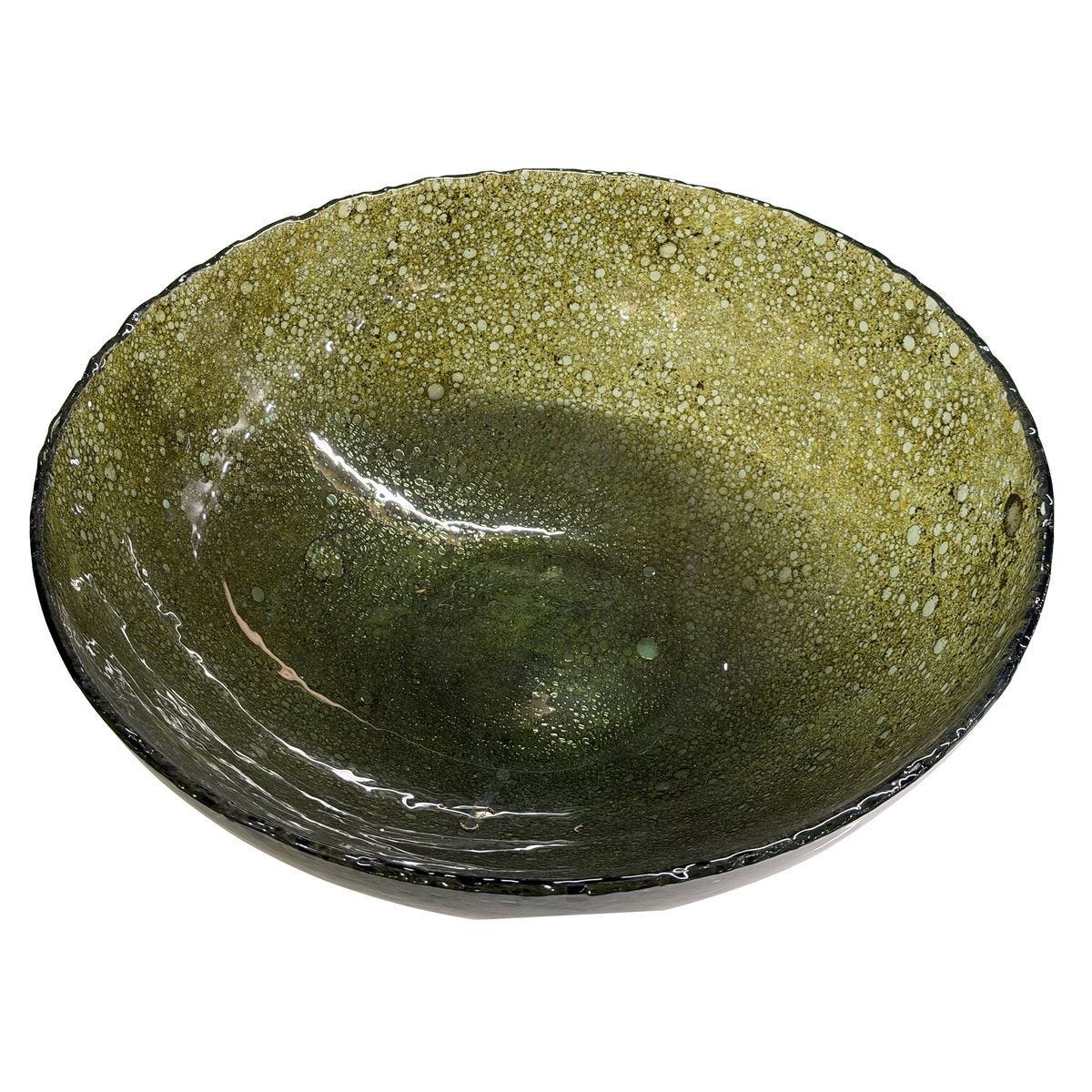 Veridian Shimmer Bowl - elegant decorative bowl for a unique centerpiece in any room | Image 5 | InSTYLE Home & Rugs