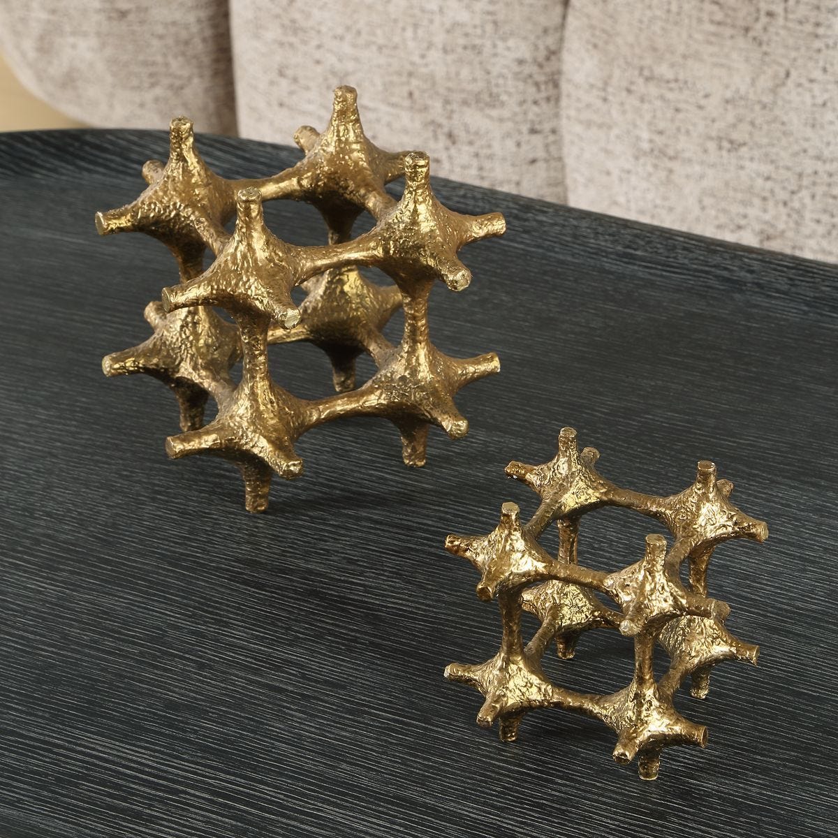 Gilded Connection Sculptures, S/2 - stylish home accessories to complete your decor | Image 4 | InSTYLE Home & Rugs