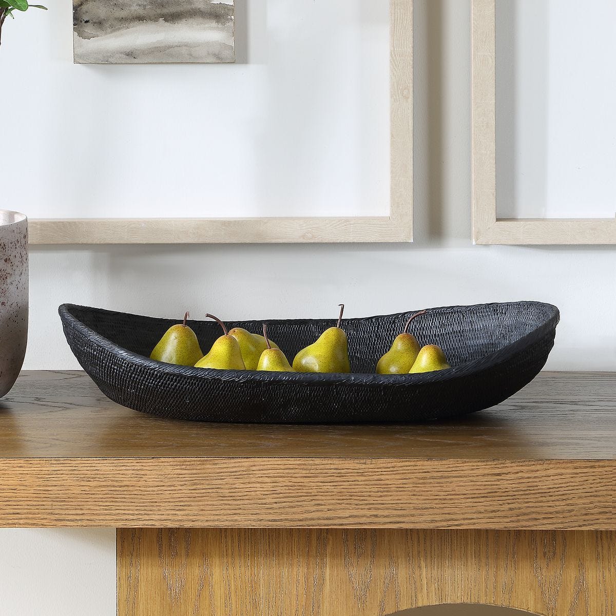 Ember Weave Indoor-Outdoor Bowl - modern decorative bowl for displaying fruit or decorative items | Image 3 | InSTYLE Home & Rugs