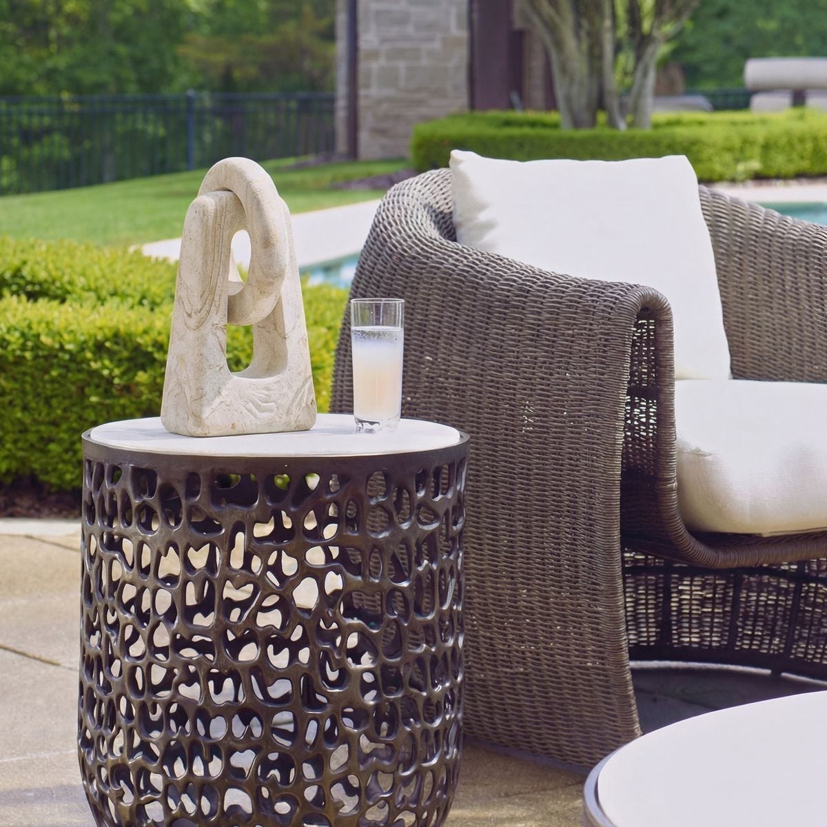 Continuum Stone Indoor-Outdoor Sculpture - modern accessories for a personalized living space | Image 1 | InSTYLE Home & Rugs