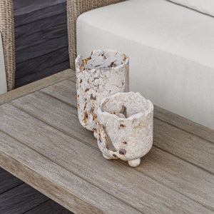 Quarried Stone Indoor-Outdoor Candleholders, S/2 - decor accents and accessories for every room | Image 8 | InSTYLE Home & Rugs