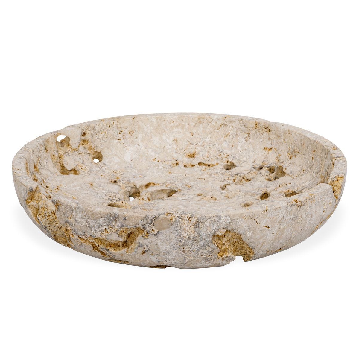 Quarried Stone Indoor-Outdoor Bowl - elegant decorative bowl for a unique centerpiece in any room | Image 2 | InSTYLE Home & Rugs