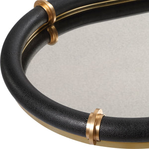 Cyprus Oval Tray, Black - stylish tray to organize and display your favorite items | Image 7 | InSTYLE Home & Rugs