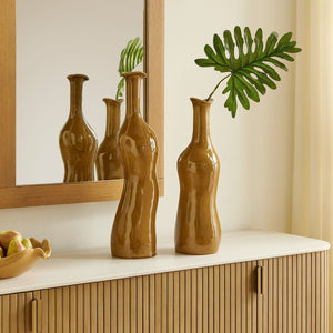 Sienna Flow Indoor-Outdoor Bottle Vases, S/2 - modern accessories for a personalized living space | Image 1 | InSTYLE Home & Rugs