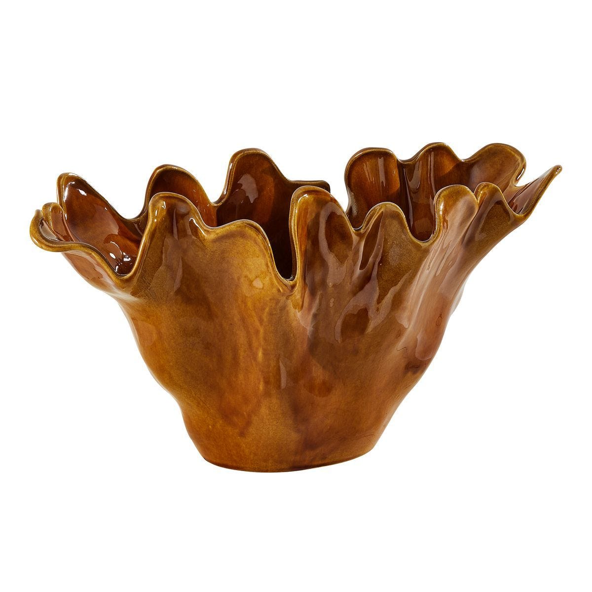 Amber Tide Indoor-Outdoor Bowl - elegant decorative bowl for a unique centerpiece in any room | Image 4 | InSTYLE Home & Rugs