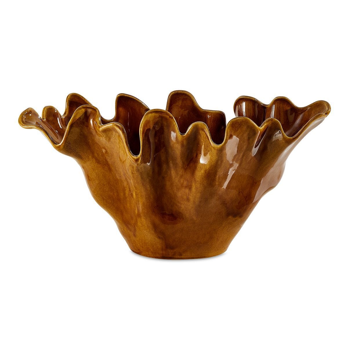 Amber Tide Indoor-Outdoor Bowl - elegant decorative bowl for a unique centerpiece in any room | Image 2 | InSTYLE Home & Rugs