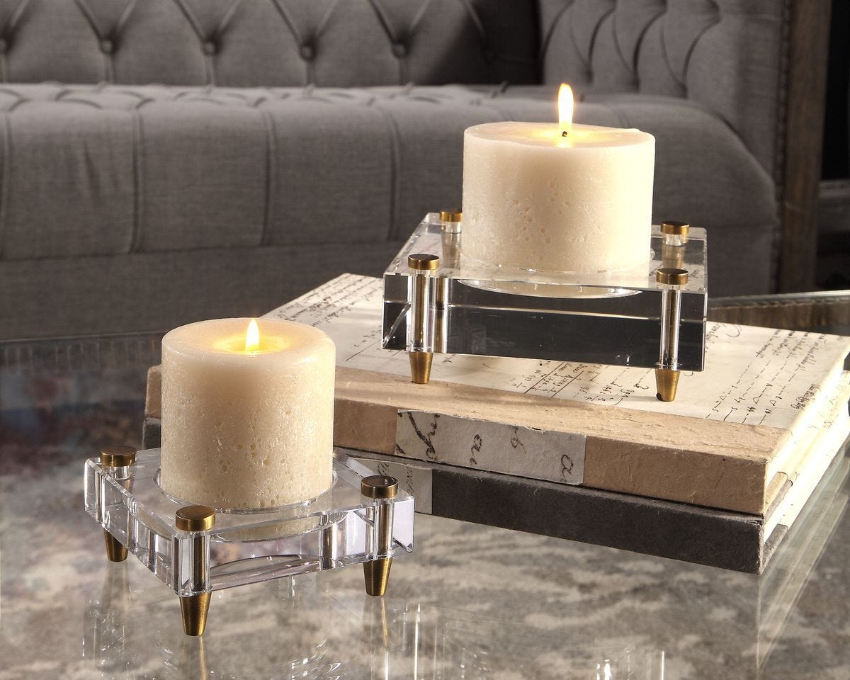 Claire Candleholders, S/2 - stylish home accessories to complete your decor | Image 4 | InSTYLE Home & Rugs