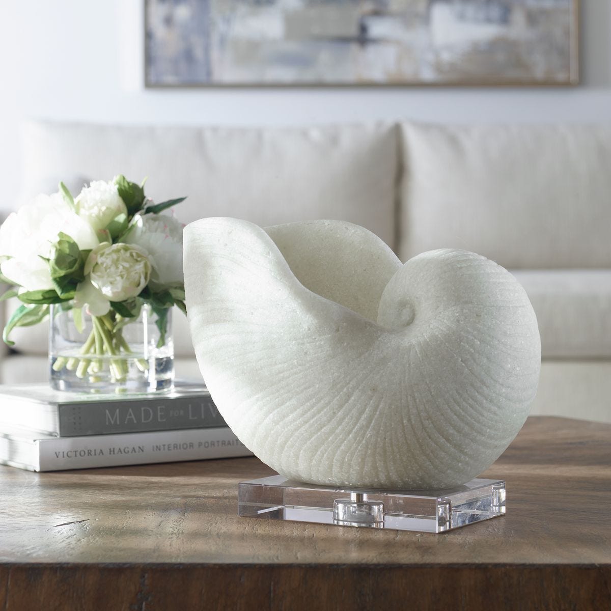 Nautilus Shell Sculpture - modern accessories for a personalized living space | Image 3 | InSTYLE Home & Rugs