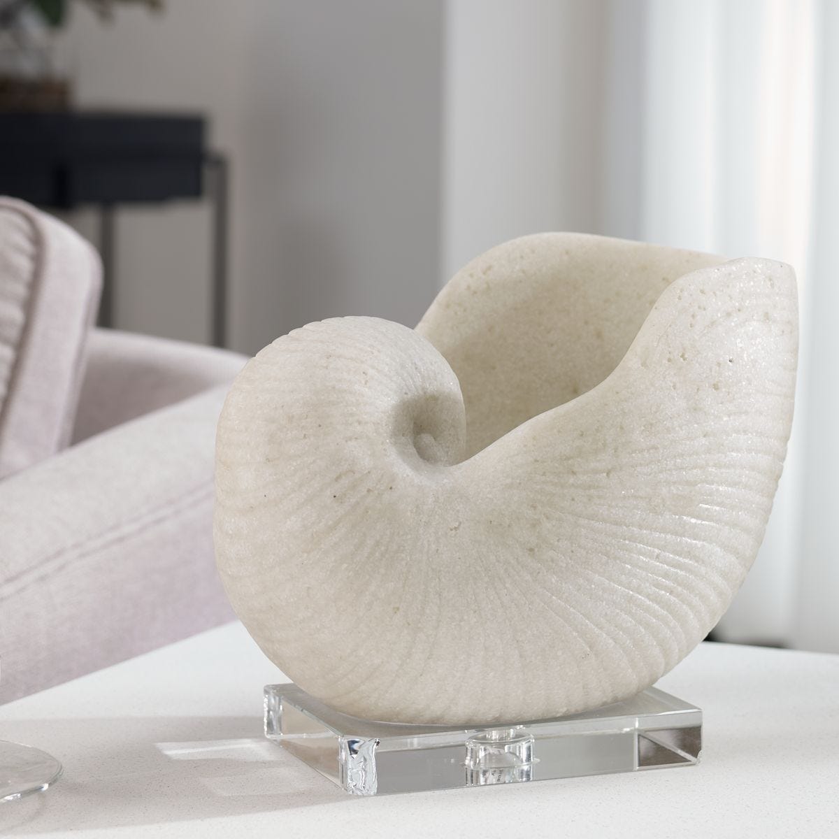 Nautilus Shell Sculpture - modern accessories for a personalized living space | Image 5 | InSTYLE Home & Rugs