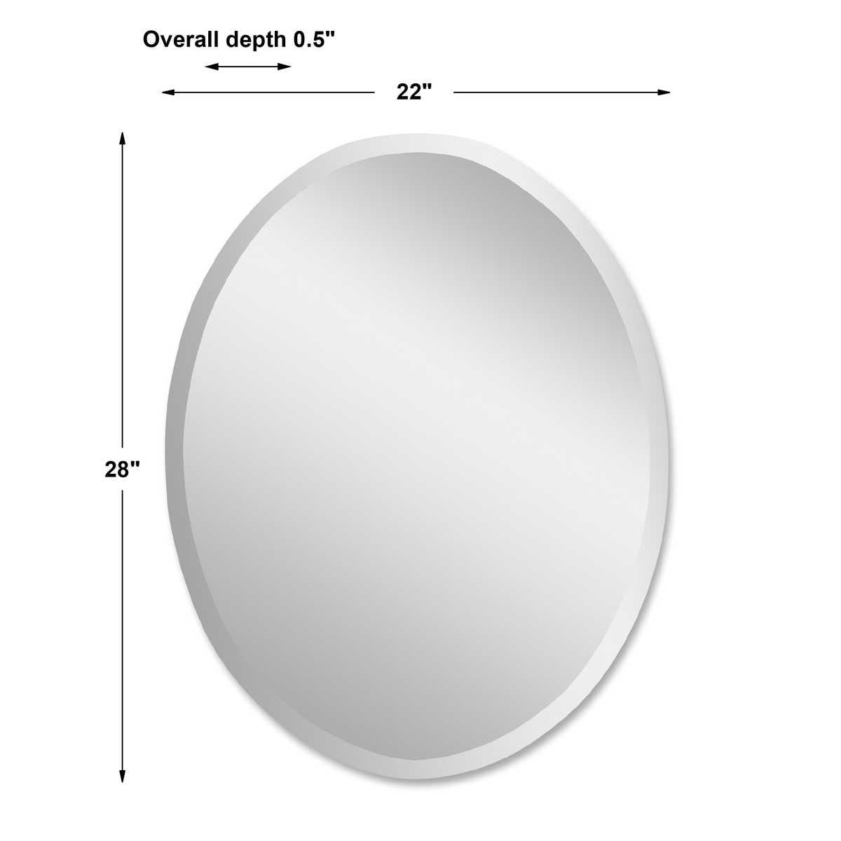 Vanity Oval Mirror - perfect for enhancing light and creating a sense of space | Image 3 | InSTYLE Home & Rugs