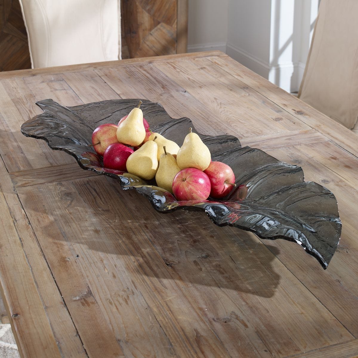 Smoked Leaf Tray - decor accents and accessories for every room | Image 1 | InSTYLE Home & Rugs
