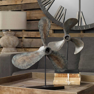 Propellers Sculpture, S/2 - stylish home accessories to complete your decor | Image 4 | InSTYLE Home & Rugs