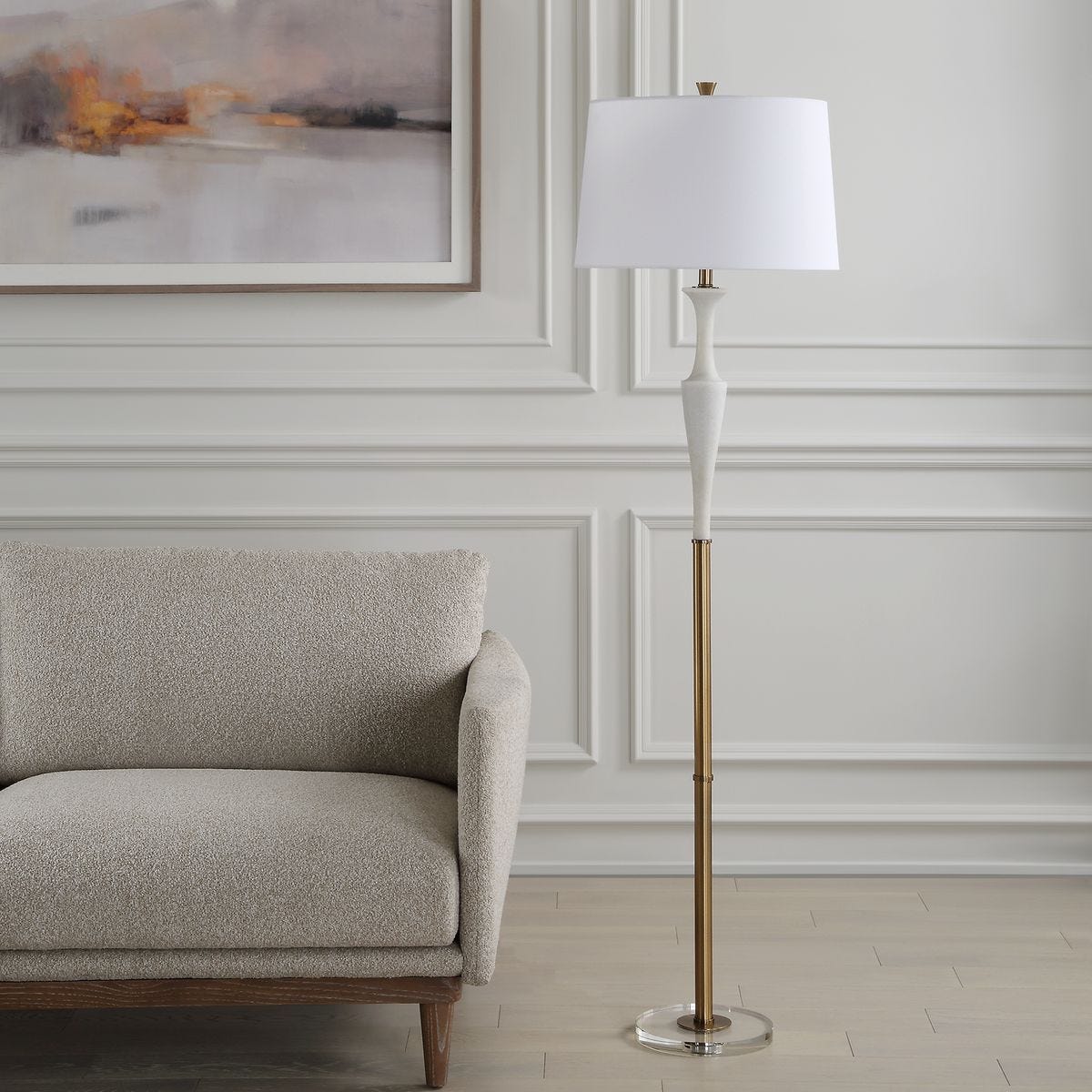 Colette Floor Lamp - elegant lamps to enhance your room ambiance | Image 3 | InSTYLE Home & Rugs