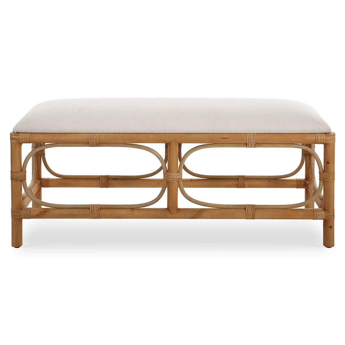 Laguna Bench, White - durable bench with modern style | Image 1 | InSTYLE Home & Rugs