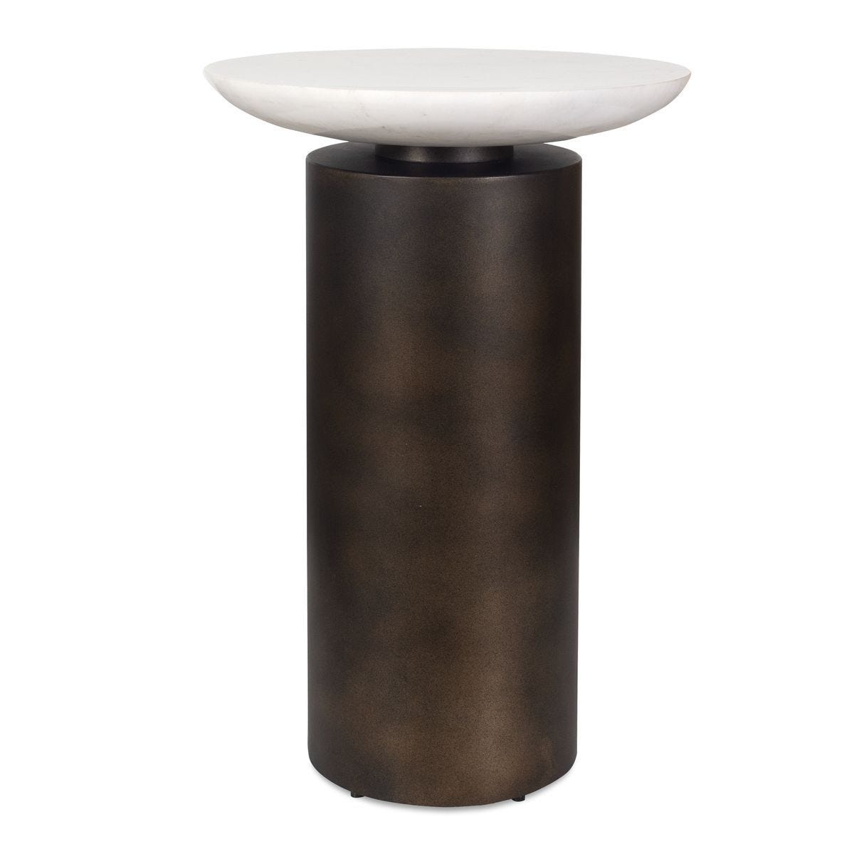 Olso Indoor-Outdoor Accent Table, Bronze, 2 Cartons - chic accent table for contemporary home interiors | Image 1 | InSTYLE Home & Rugs